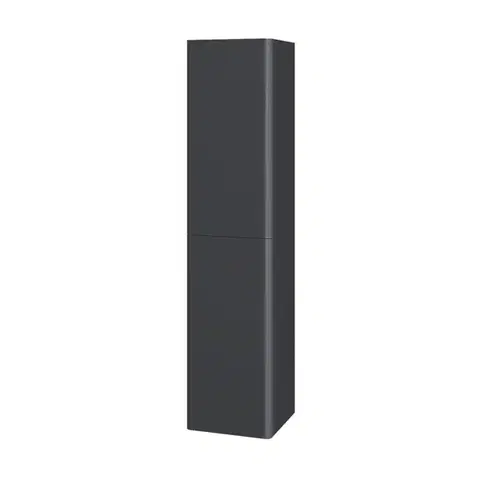 Kúpeľňový nábytok Mereo Siena, kúpeľňová skrinka 155 cm vysoká, L/P, antracit mat CN434LP
