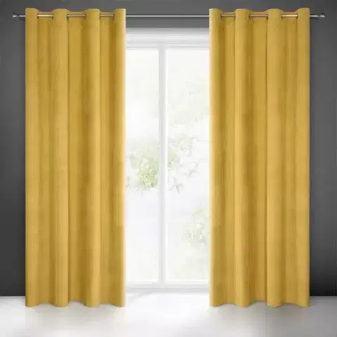 Závesy do spálne Záves MILO 140X250 na priechodkách 383789