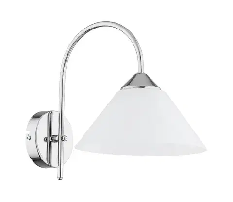Svietidlá  Nástenná lampa TAPER 1xE27/15W/230V lesklý chróm 25510