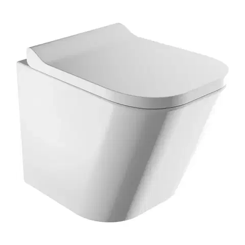 Záchody OMNIRES - FONTANA misa Rimless vrátane sedátka s slow, 49 x 35 cm biela lesk /BP/ FONTANAMWBP