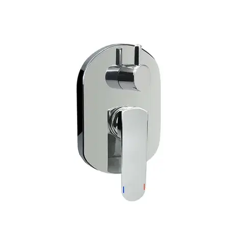 Kúpeľňové batérie Mereo Sprchová podomietková batéria s prepínačom, Mada, Mbox, oválny kryt, chróm CBQ60106MB