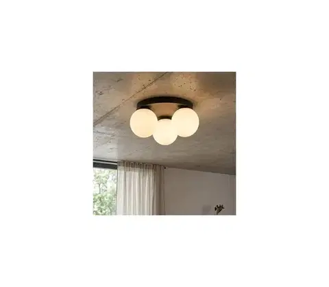 Svietidlá BRILAGI - Stropné svietidlo MILO 3xE27/60W/230V pr. 35 cm čierna 60-029B