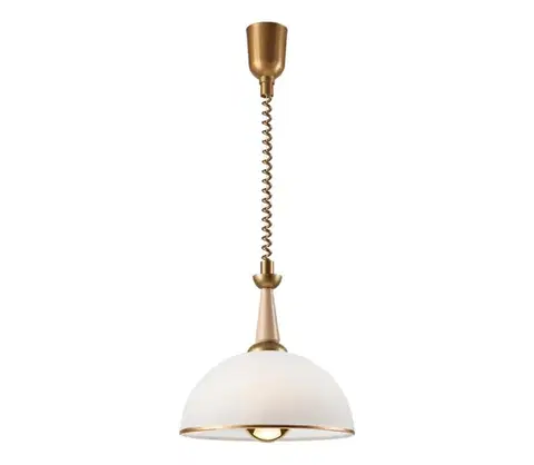 Svietidlá  Sťahovací luster CHIARA 1xE27/60W/230V béžová/buk LM-1.1.110