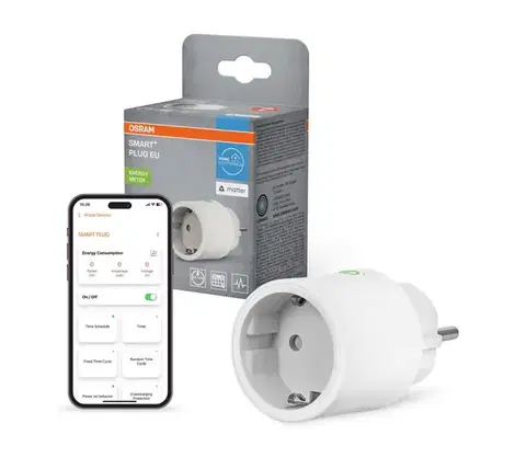 Predlžovacie káble Osram - Inteligentná zásuvka SMART+ MATTER SCHUKO 2300W/230V/10A Wi-Fi biela 4099854419201