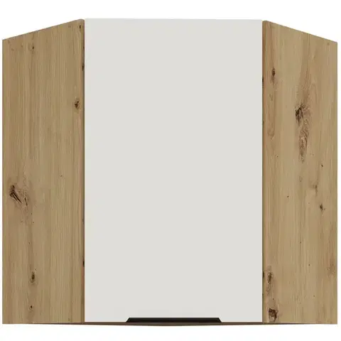 Kuchynské skrinky visiace Kuchynská skrinka Aria-Wh/Ar Anti Fingerprint 60x60 Gn-72 1f (45°)