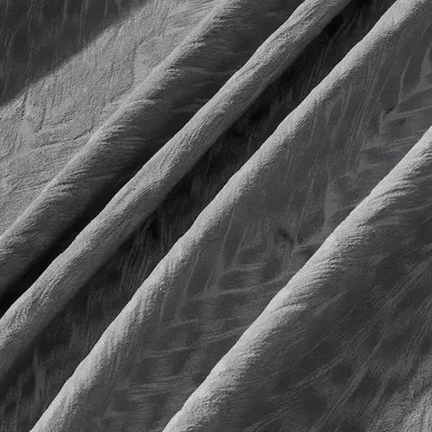 Metrážne závesy Závesový  materiál EMMA VET447/4/210GSM sivá Tovar na mieru