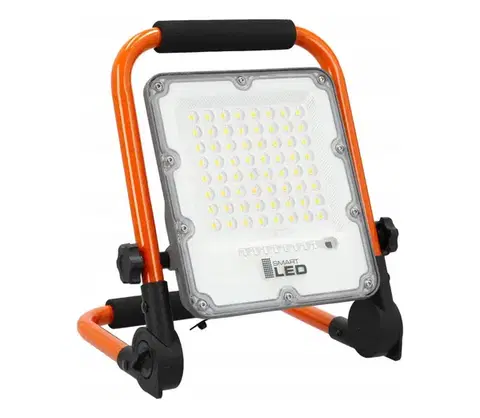 LED osvetlenie SmartLED LED nabíjateľný reflektor so stojanom LED/30W/3,2V 4500K 5000 mAh IP65 oranžový 5890