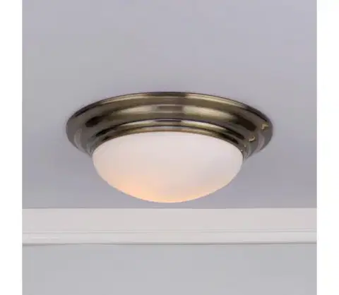 Svietidlá Där Lighting Där Lighting BAR5275 - Kúpeľňové stropné svietidlo BARCLAY 1xE27/60W/230V pr. 31 cm mosadz BAR5275