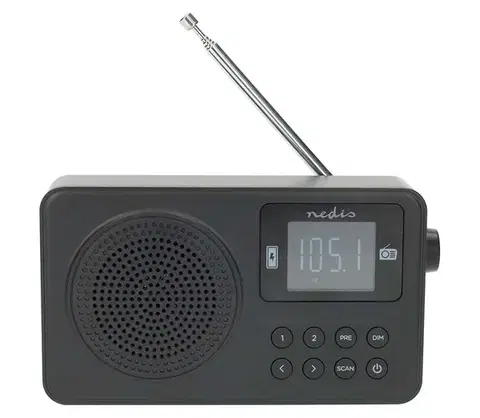 Predlžovacie káble  RDFM2225BK - FM rádio 2W/5V 1900 mAh RDFM2225BK