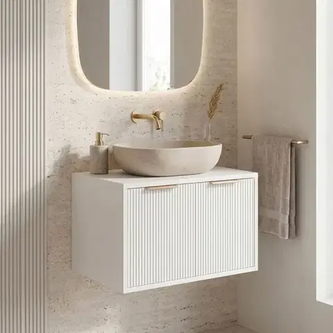 Kúpeľňový nábytok REA - Kúpeľňová skrinka pod umývadlo Core 60cm White REA-M0400