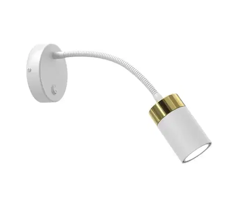 Svietidlá  Flexibilná lampička JOKER 1xGU10/8W/230V biela/zlatá MLP8535