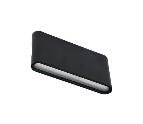 LED osvetlenie  ZFP12-CR - LED Vonkajšie nástenné svietidlo BRICK 2xLED/6W/230V IP65 čierna ZFP12-CR