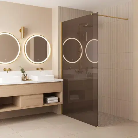 Sprchové dvere REA/S - Sprchová zástena Flexi Brown / Gold 120 KPL-K99870