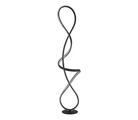 Lampy Globo 67341SS - LED Stojacia lampa SWIRL LED/36W/230V čierna 67341SS