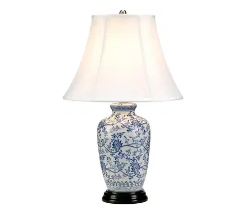 Lampy Elstead MODRÁ-G-JAR-TL - Stolná lampa MODRÁ GINGER JAR 1xE27/60W/230V BLUE-G-JAR-TL