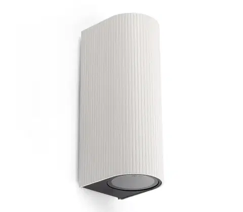Svietidlá FARO Barcelona FARO 70328 - Vonkajšie nástenné svietidlo ESTELA 2xGU10/5W/230V IP65 biele 70328