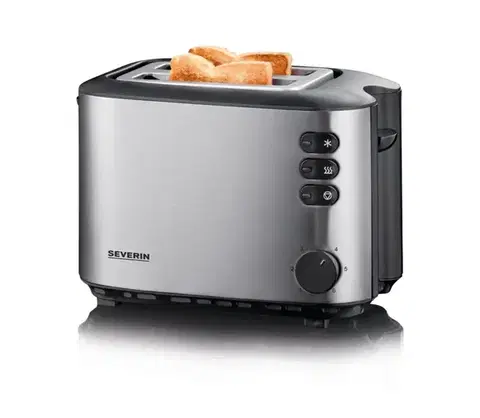 Predlžovacie káble Severin AT 2514 - Hriankovač s dvoma otvormi 850W/230V nerez/čierna AT 2514