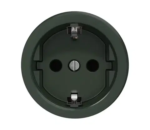 Predlžovacie káble Reblig - Retro domová zásuvka SCHUKO 230V/16A bez rámčeka, zelená Z/ZS