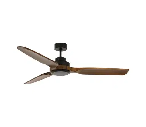 Ventilátory Lucci air 213051 - Stropný látor SHOALHAVEN čierna/hnedá pr. 142 cm 213051
