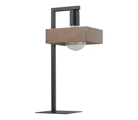 Lampy  Stolná lampa ROBIN 1xE27/60W/230V drevo 50251