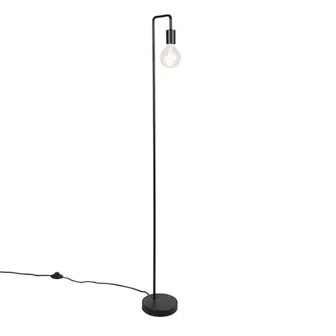 Stojace lampy Moderná stojaca lampa čierna - Facil