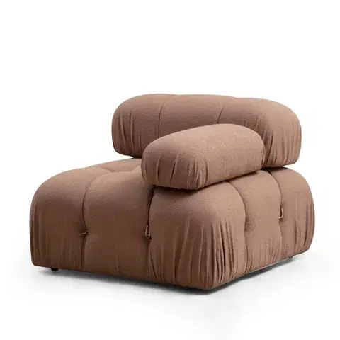 Kreslá Kreslo / Jednomiestna pohovka Bubble 1R - Brown Bouclette