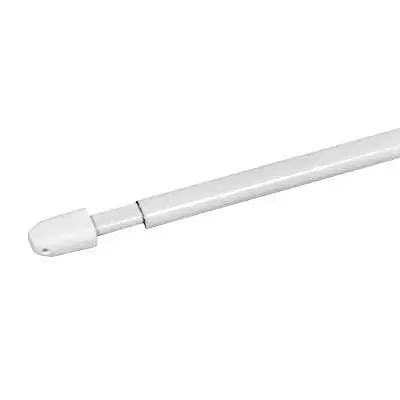 Závesy Kinekus Vitrážková tyč 40 - 70 cm, plochá, biela