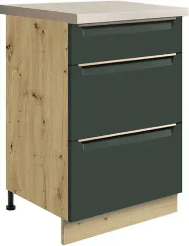 Kuchynské skrinky stojace Skrinka do kuchyne Glamour9d Green