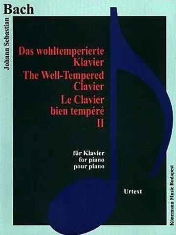 Hudba - noty, spevníky, príručky Bach, Das wohltemperierte Klavier II - Bach Sebastian Johann