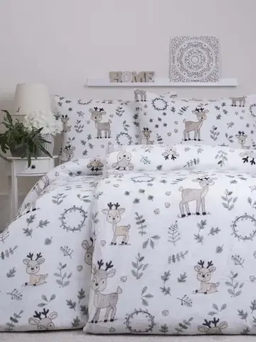 Obliečky MKLozkoviny.sk Obliečky mikroplyš Exclusive – Bambi - 140 × 200 cm - 70 x 90 cm