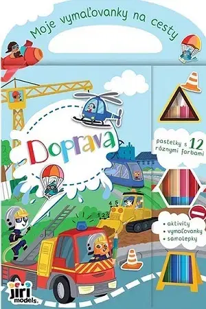 Nalepovačky, vystrihovačky, skladačky Moje vymaľovanky na cesty - Doprava