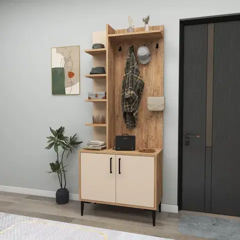 Predsieňové steny Predsieňová stena Julendor - Atlantic Pine, Beige