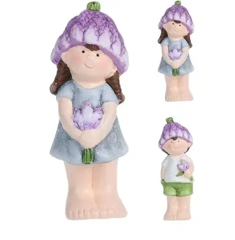 Sošky, figurky - postavy MAKRO - Chlapec/dievča 15cm Levanduľa