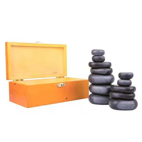 Masážne prístroje Lávové kamene inSPORTline Basalt Stone - 12 ks