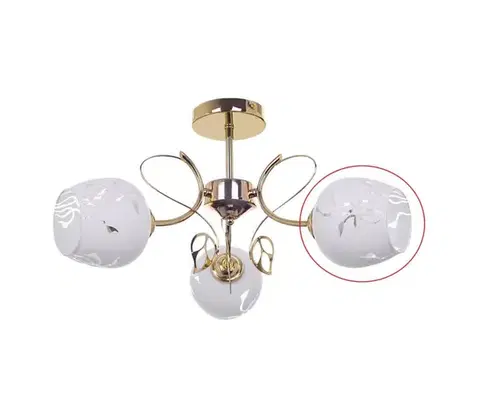 Lampy Rabalux 5098 - Náhradné sklo k lustru FAUNA E27 19860