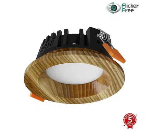 Svietidlá APLED - LED Podhľadové RONDO WOODLINE LED/3W/230V 4000K pr. 9 cm jaseň masív 21275
