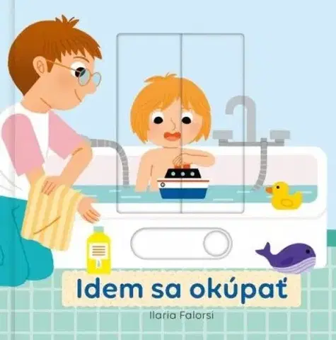 Leporelá, krabičky, puzzle knihy Idem sa okúpať - Ilaria Falorsi