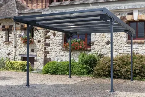 Záhradné domčeky Kovový přístřešek / carport 297 x 494 cm Dekorhome