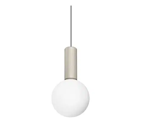 Svietidlá Ideal Lux - LED luster na lanku ODEON LED/8W/230V CRI 90 pr. 15 cm béžová/biela 349190