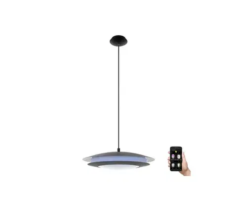 Svietidlá Eglo 33226 - LED RGBW Stmievateľný luster na lanku MONEVA-C LED/27W/230V 33226