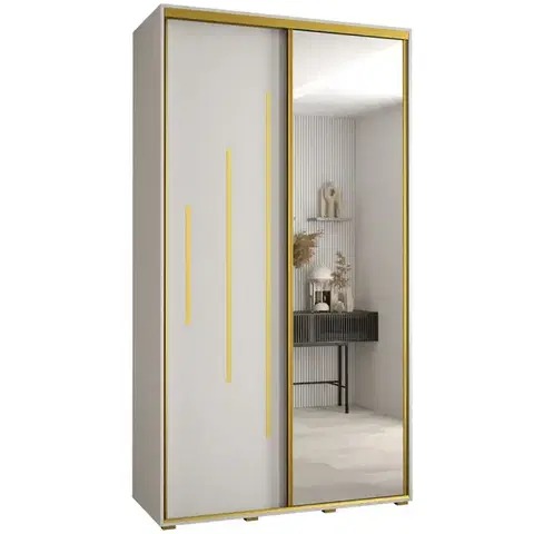 Šatníkové skrine Skriňa 45 Canaris 13 140 biela/gold