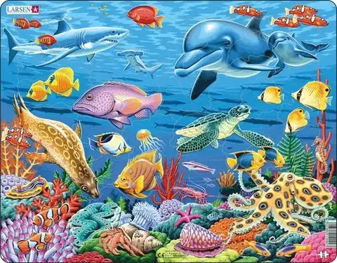 LARSEN puzzle Larsen Puzzle Puzzle Koralový svet Larsen FH29-ZZ
