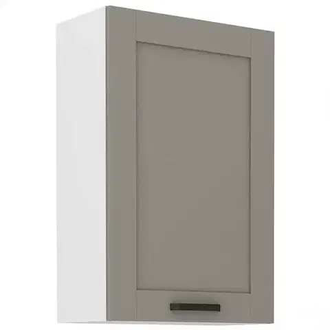 Kuchynské skrinky visiace Kuchynská skrinka Luna claygrey/biela 60G-90 1F