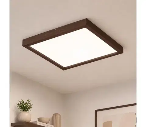 Svietidlá BRILAGI-LED Stmievateľné svietidlo WOODY FRAME LED/50W/230V dub 60x60 cm IP44 + DO 8590828607298