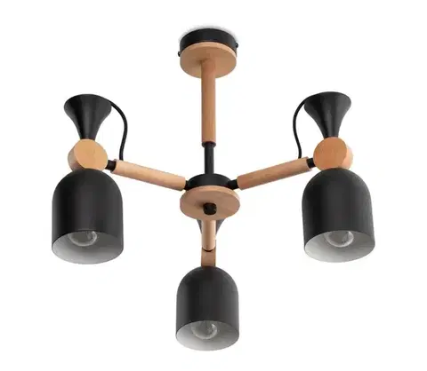 Svietidlá  Luster na tyči MONTE 3xE27/60W/230V 60366-cl441-pla000-cp000