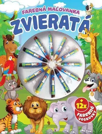 Nalepovačky, vystrihovačky, skladačky Farebná maľovanka - Zvieratá