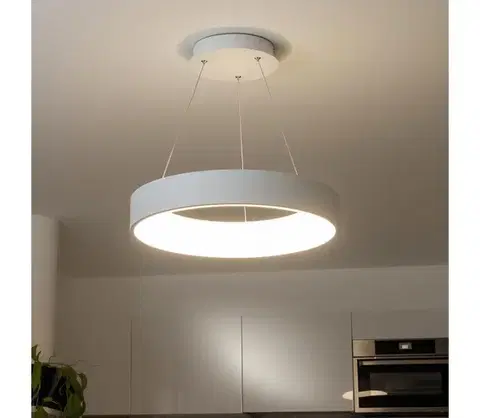 Svietidlá BRILAGI - LED stmievateľný luster na lanku FALCON LED/80W/230V 3000-6500K + diaľkové ovládanie BRKL02R-80W/LED-BI