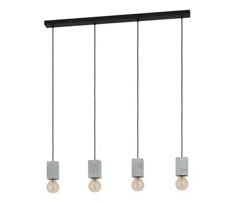 Svietidlá Eglo 43598 - Luster na lanku PRESTWICK 4xE27/40W/230V 43598