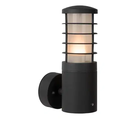 Záhradné lampy Lucide 14871/01/30 - Vonkajšie svietidlo so senzorom SOLID 1xE27/60W/230V 14871/01/30