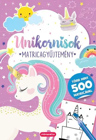 Nalepovačky, vystrihovačky, skladačky Unikornisok - Matricagyűjtemény